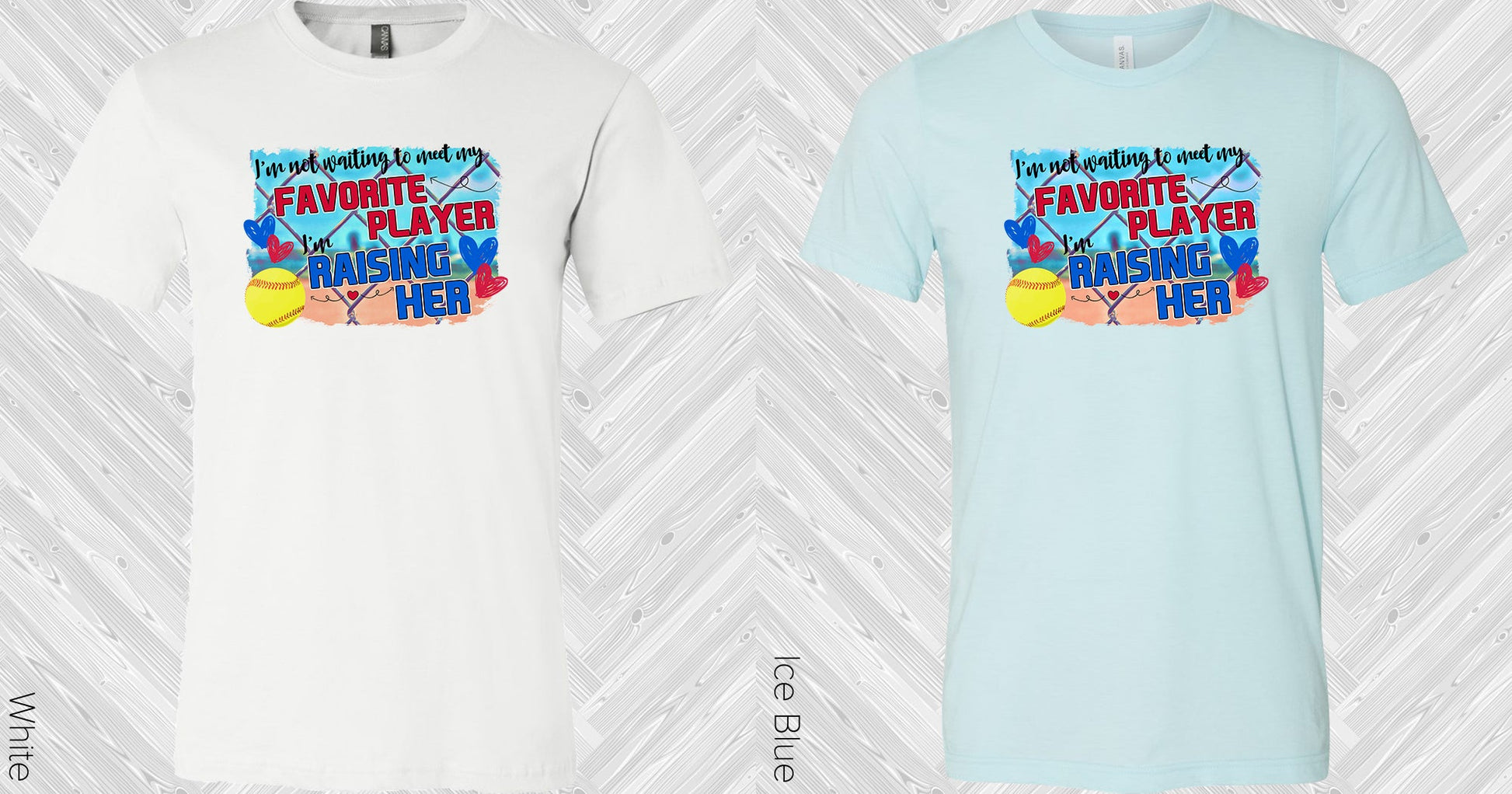 Im Not Waiting To Meet My Favorite Player Raising Her Graphic Tee Graphic Tee