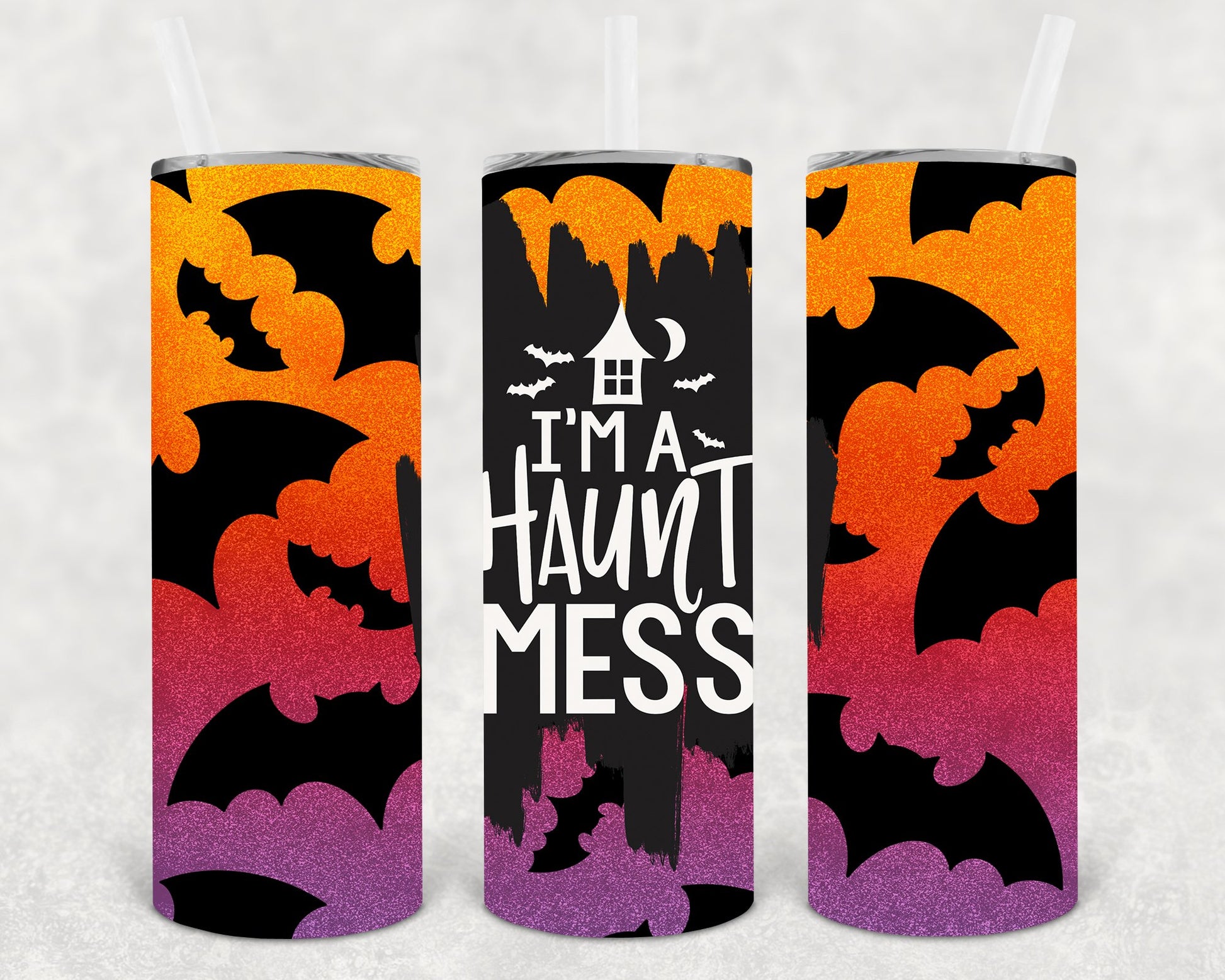 Im A Haunt Mess 20 Oz Skinny Tumbler
