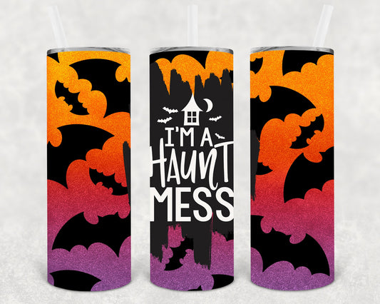 Im A Haunt Mess 20 Oz Skinny Tumbler