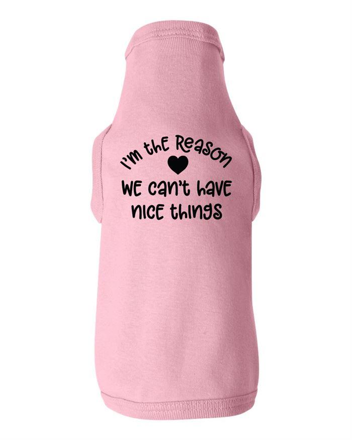 Im The Reason We Cant Have Nice Things Dog Shirt