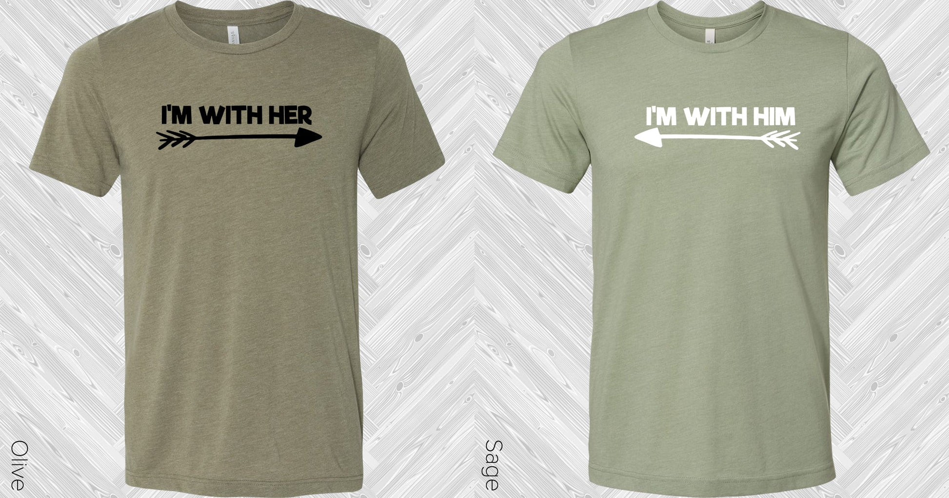 Im With Her Wedding Set Graphic Tee Graphic Tee