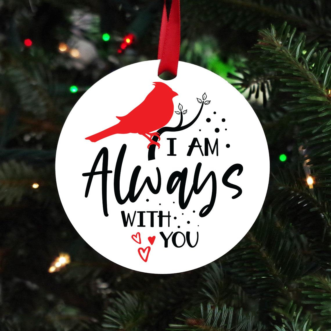 I Am With You Always Christmas Ornament