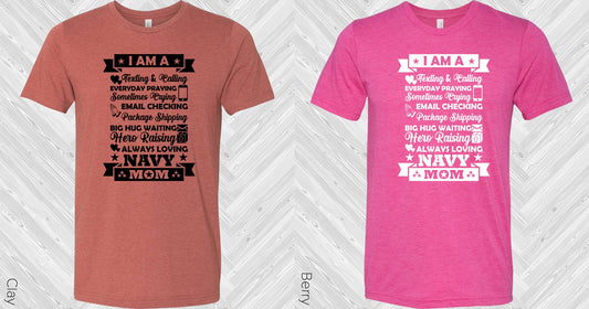 I Am A Navy Mom Graphic Tee Graphic Tee