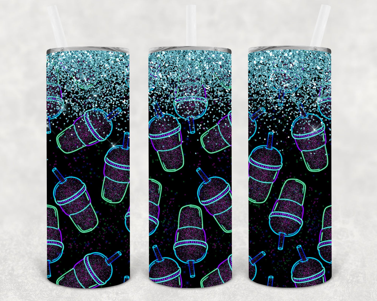 Iced Coffee 20 Oz Skinny Tumbler