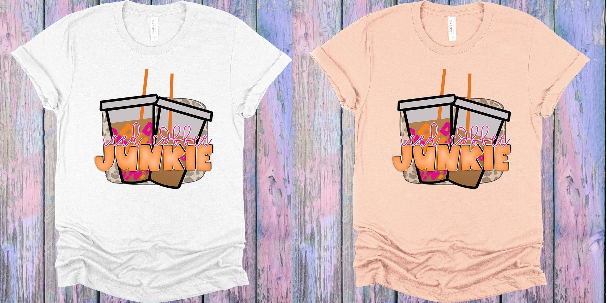 Iced Coffee Junkie Graphic Tee Graphic Tee
