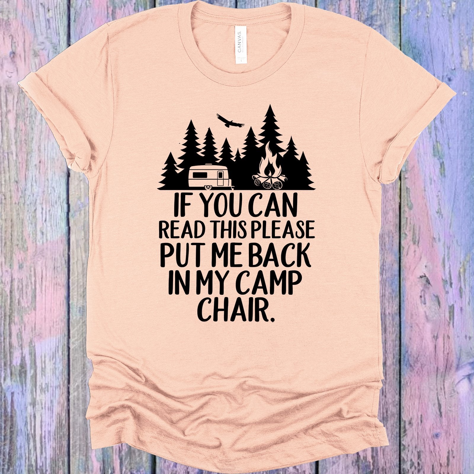 If You Can Read This Please Put Me Back In My Camp Chair Graphic Tee Graphic Tee