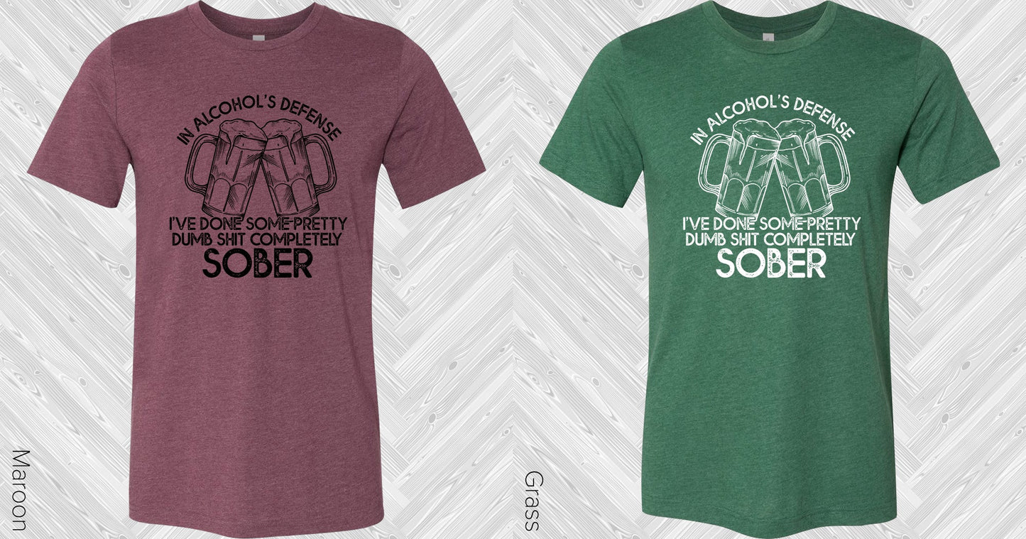 In Alcohols Defense Graphic Tee Graphic Tee