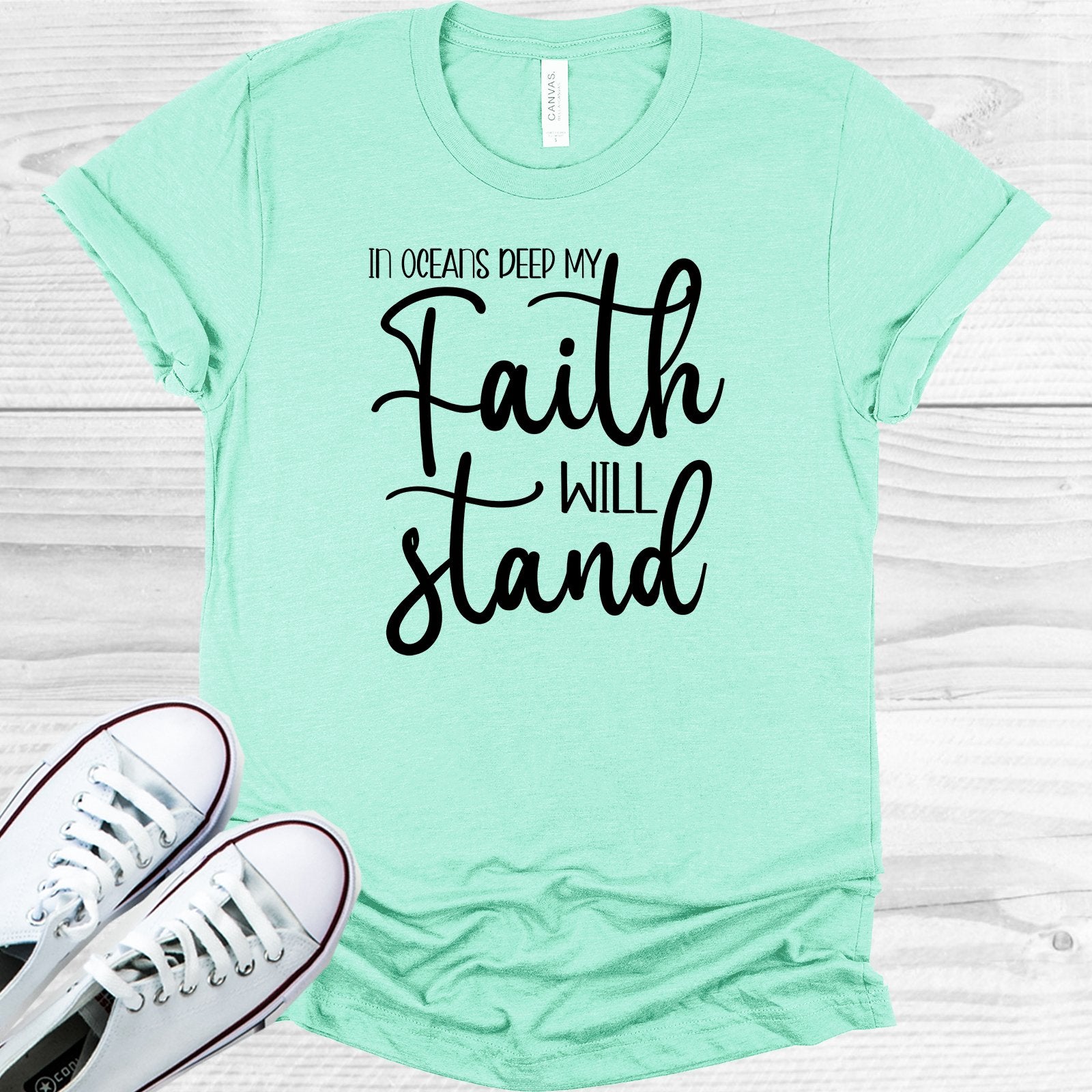 In Oceans Deep My Faith Will Stand Graphic Tee Graphic Tee