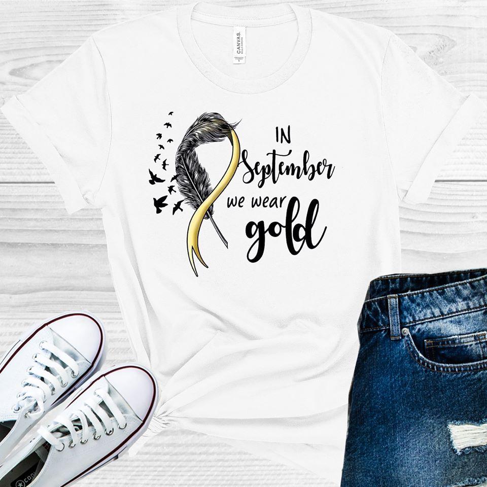 In September We Wear Gold Graphic Tee Graphic Tee