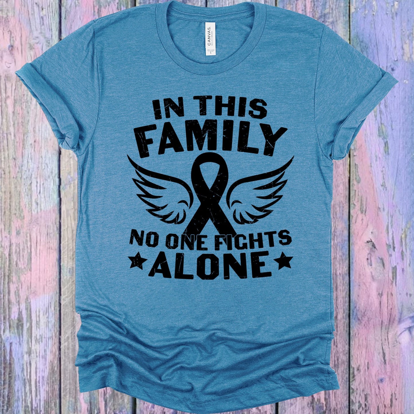 In This Family No One Fights Alone Graphic Tee Graphic Tee