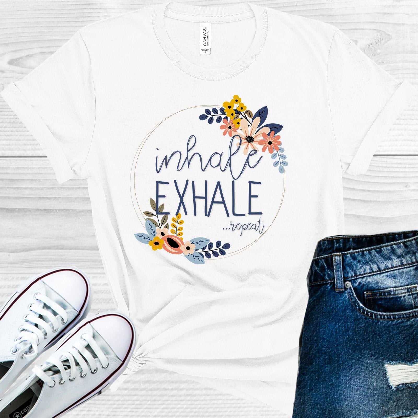 Inhale Exhale Repeat Graphic Tee Graphic Tee