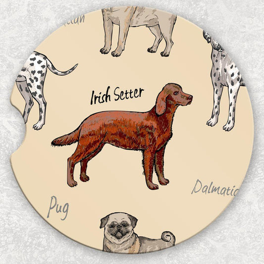 Car Coaster Set - Irish Setter