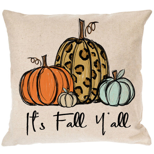 Its Fall Yall Canvas Pillow Cover