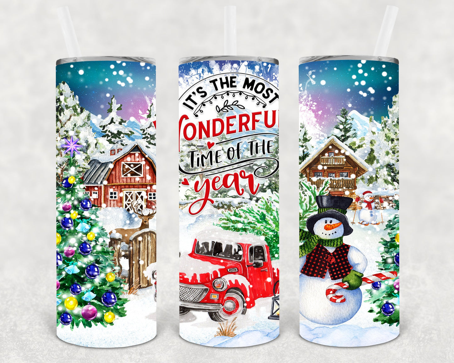 Its The Most Wonderful Time Of Year 20 Oz Skinny Tumbler