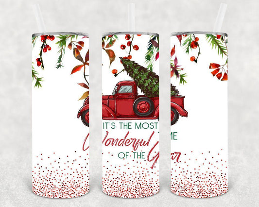 Its The Most Wonderful Time Of Year 20 Oz Skinny Tumbler