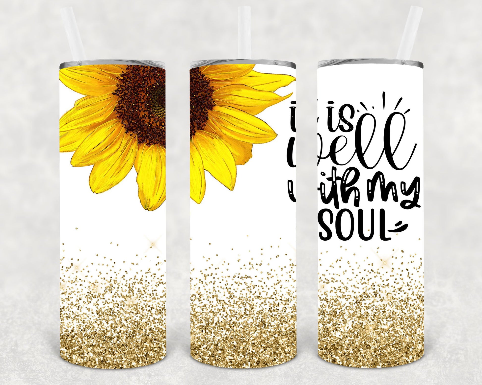 It Is Well With My Soul 20 Oz Skinny Tumbler