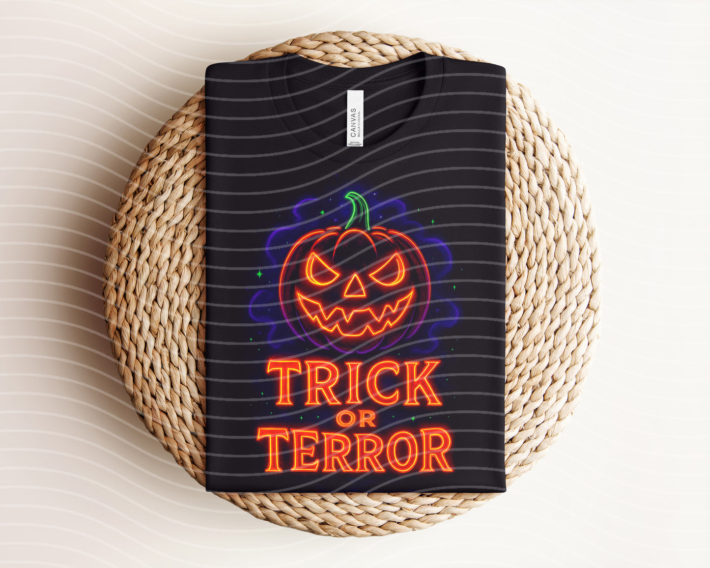 Trick or Terror Neon Graphic Tee