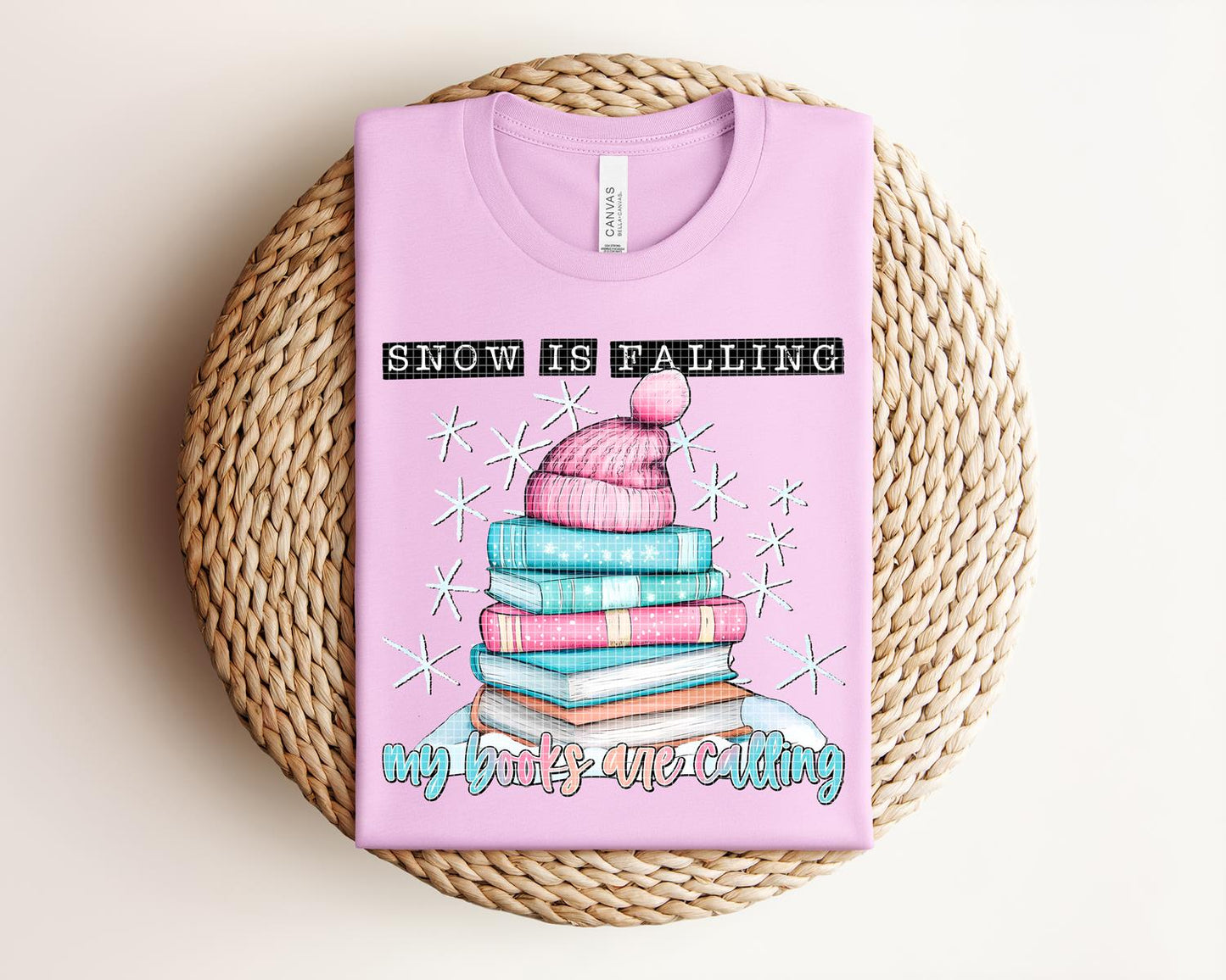 Snow is Falling My Books are Calling Graphic Tee