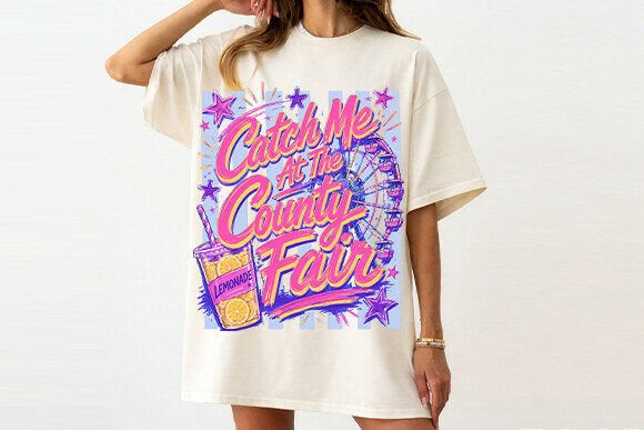 Catch Me at the County Fair Graphic Tee