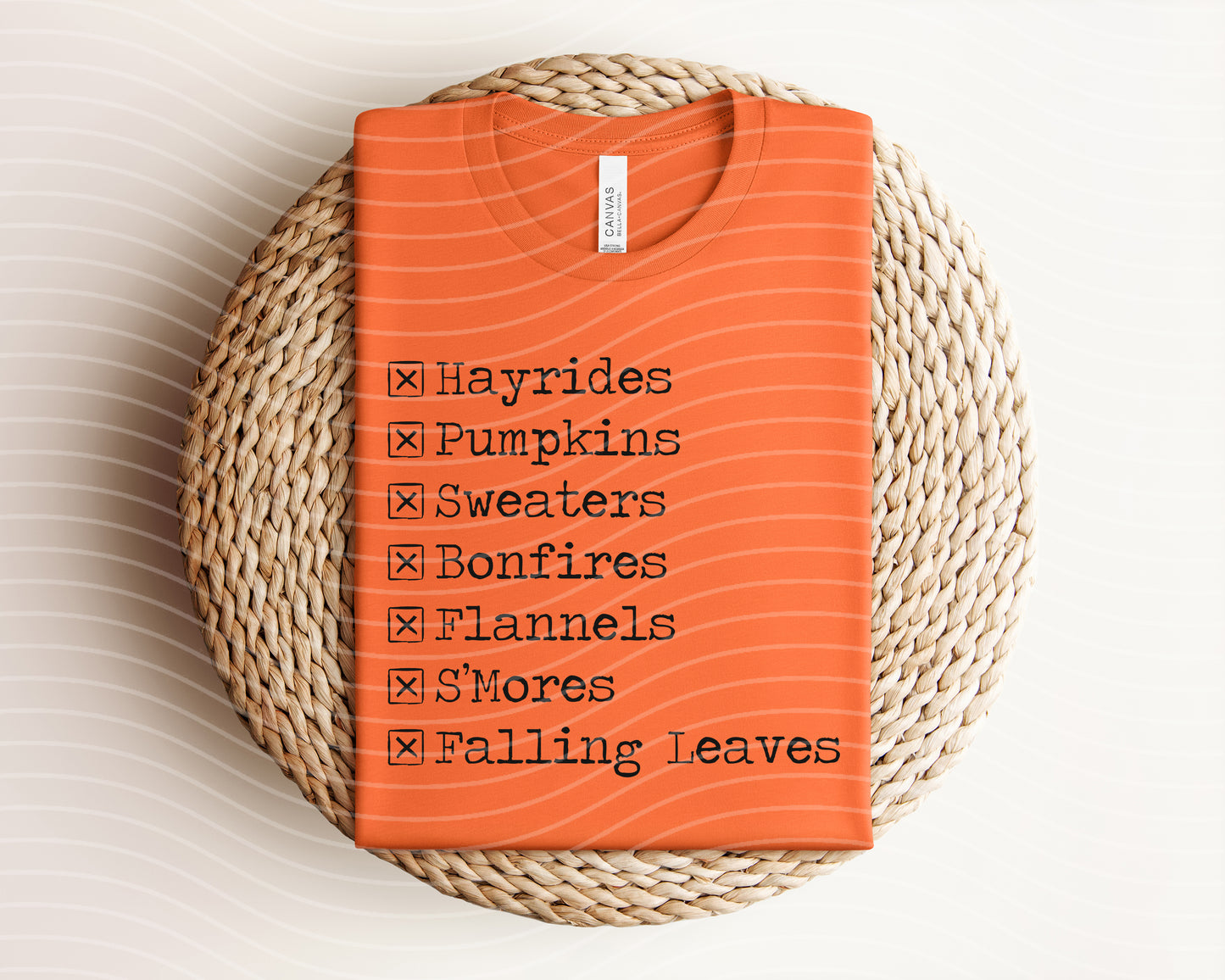 Fall Checklist Graphic Tee