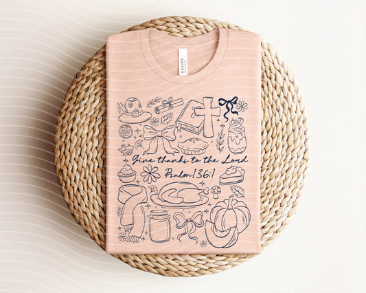 Give Thanks to the Lord Graphic Tee