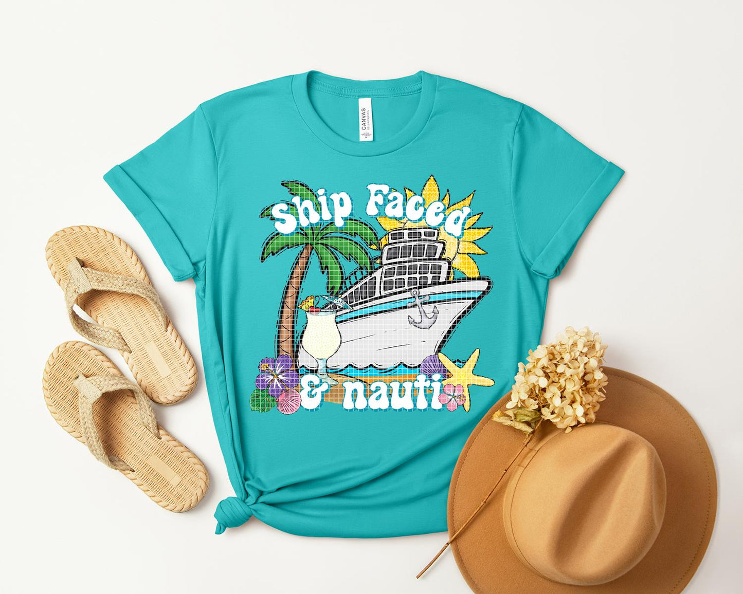 Ship Faced & Nauti Graphic Tee