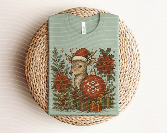Christmas Deer Graphic Tee