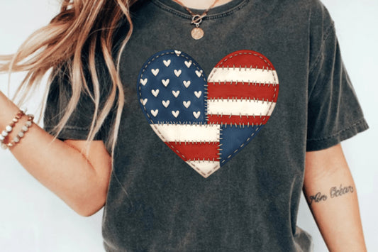 Quilted Heart Graphic Tee