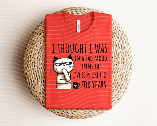 I Thought I Was in a Bad Mood Graphic Tee