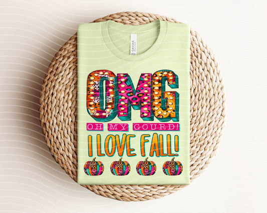 Oh My Gourd I Love Fall Graphic Tee