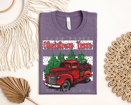 Farm Fresh Christmas Trees Graphic Tee