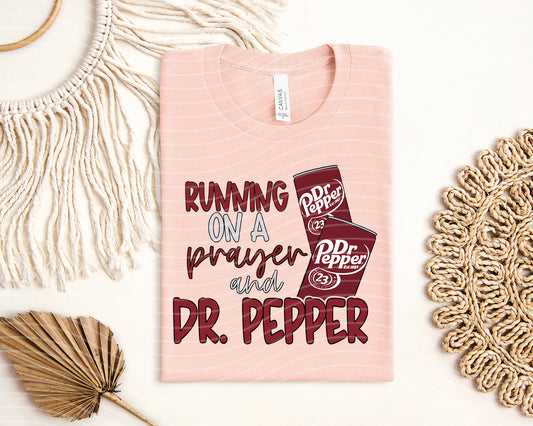 Running on a Prayer and Pepper Graphic Tee