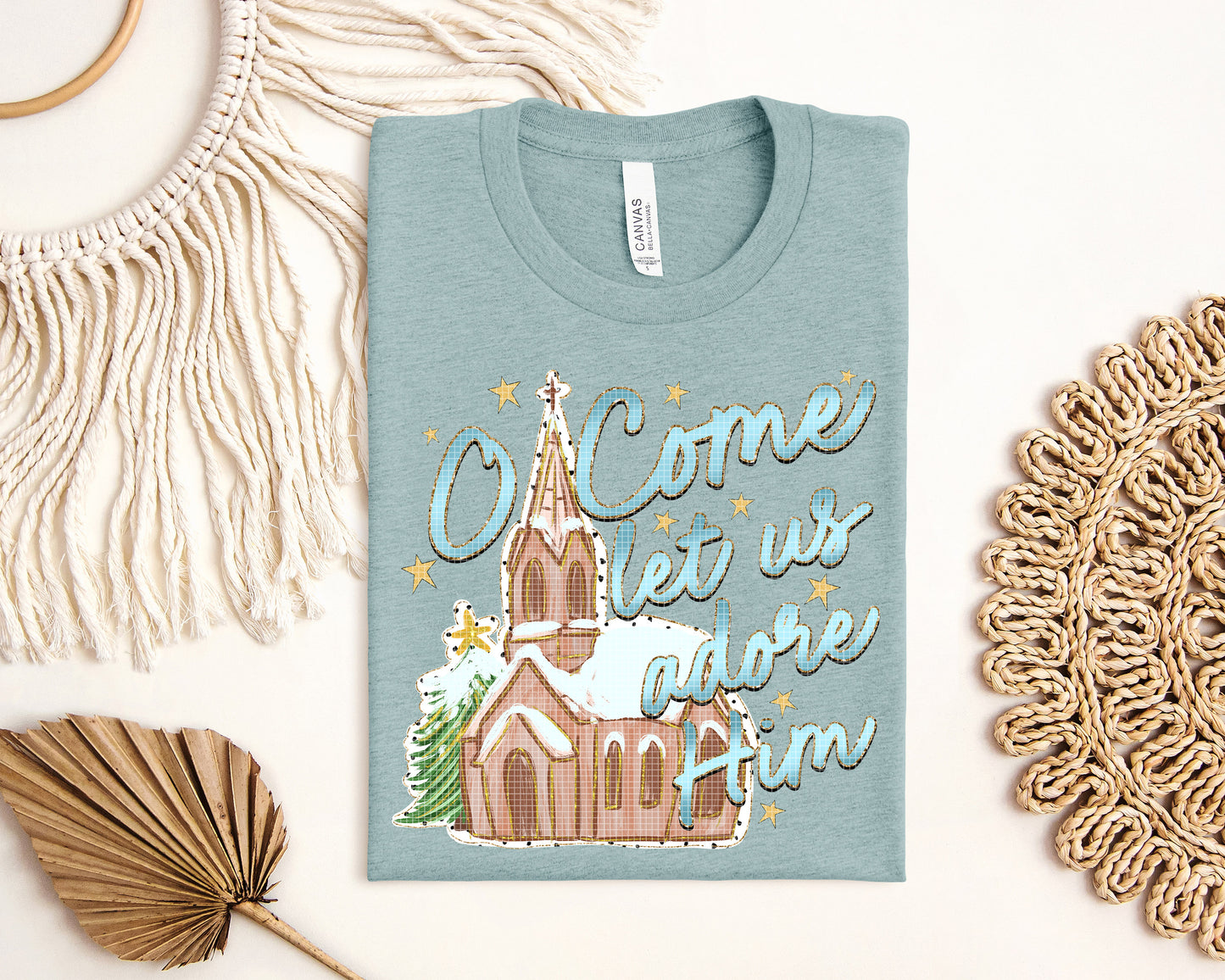 O Come Let Us Adore Him Graphic Tee