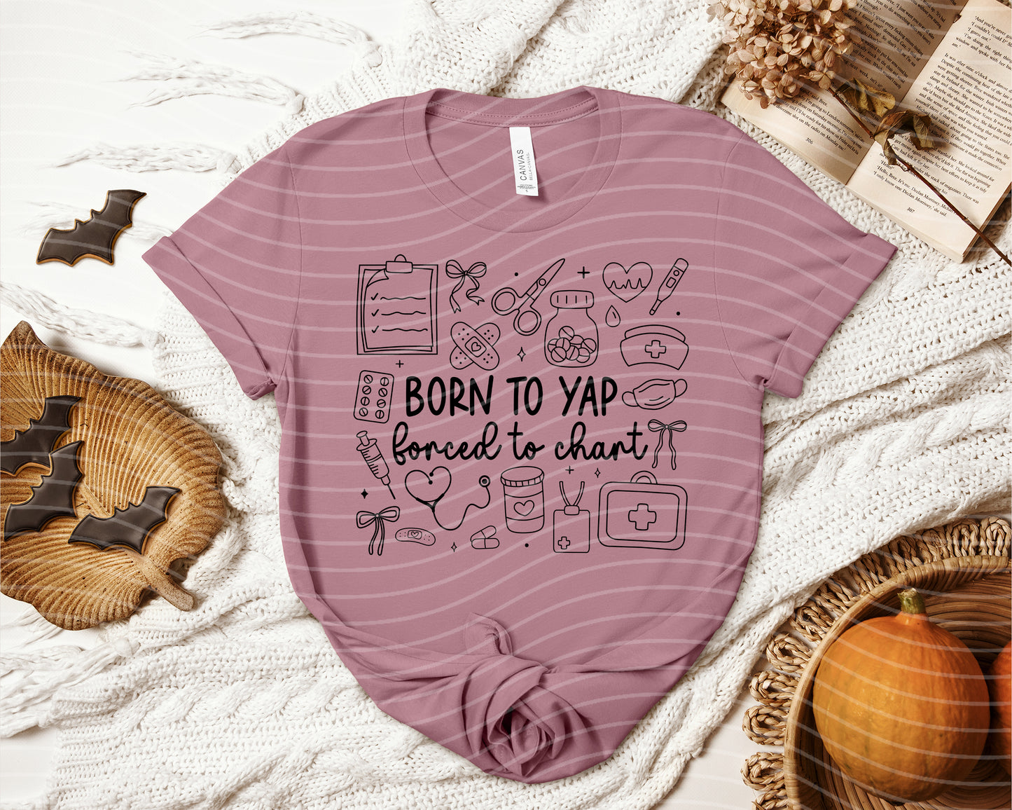 Born to Yap Forced to Chart Graphic Tee