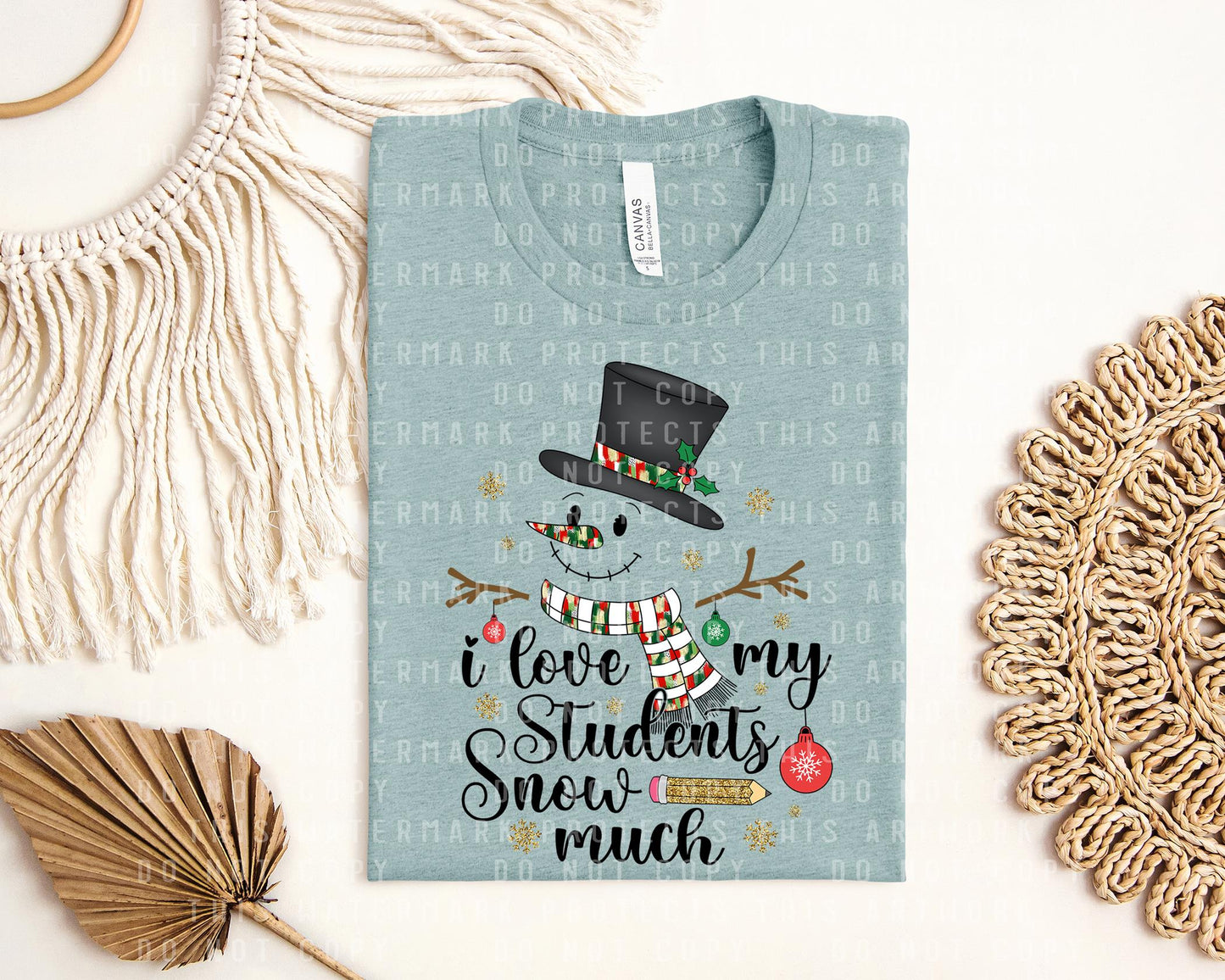 I Love My Students Snow Much Graphic Tee