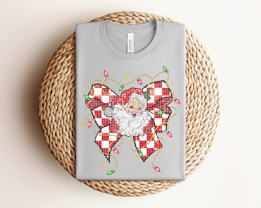 Santa Bow Graphic Tee
