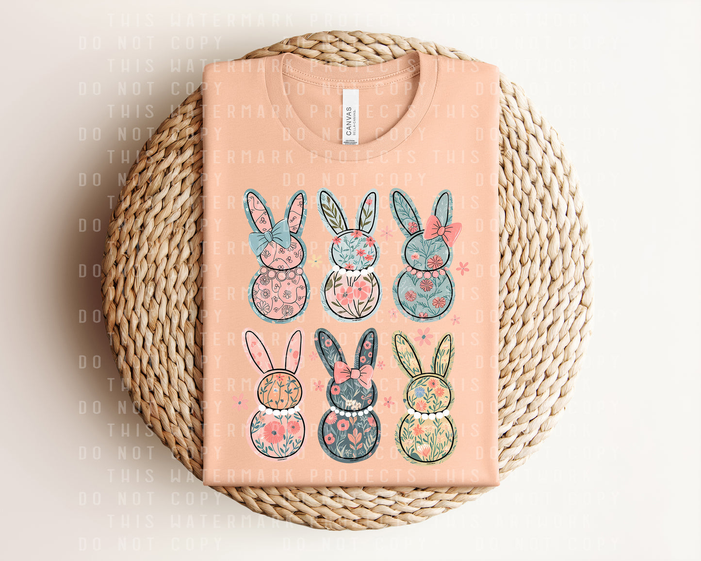 Coquette Bunnies Graphic Tee