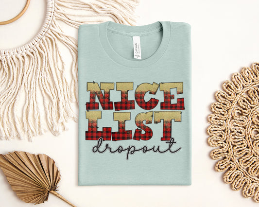 Nice List Dropout Graphic Tee