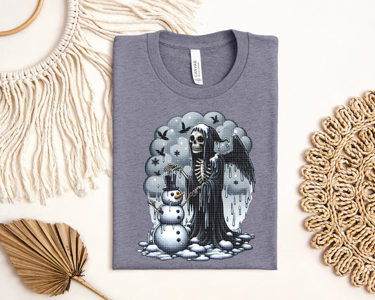 Winter Grim Reaper Graphic Tee