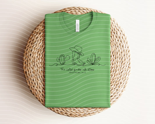 The Lord Guides Our Steps Graphic Tee
