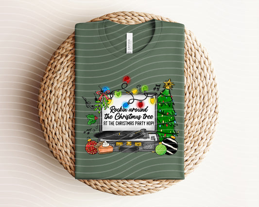 Rockin Around the Christmas Tree Graphic Tee