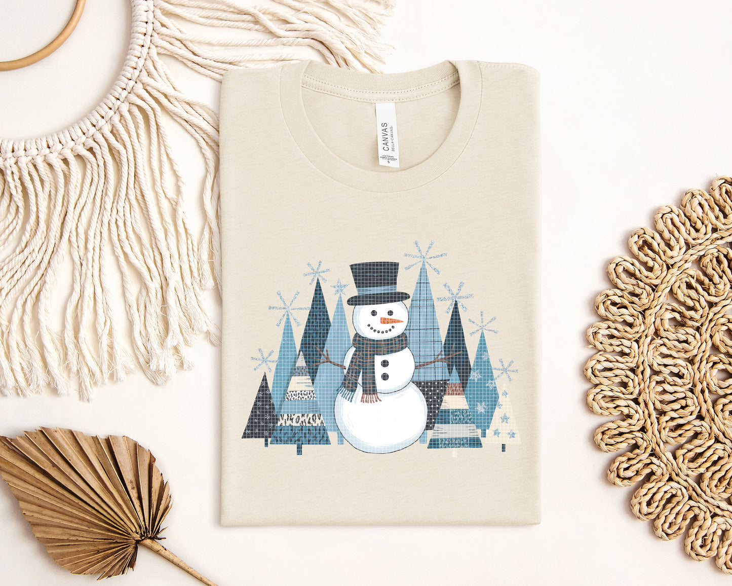 Blue Snowman Graphic Tee