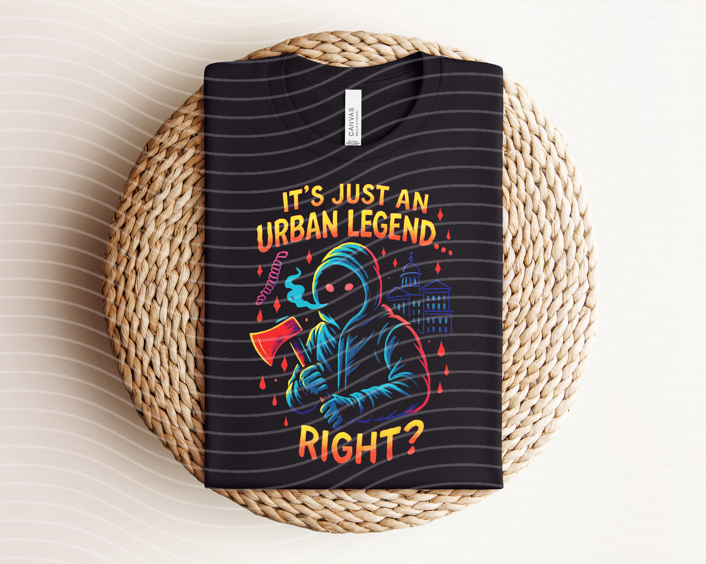 It's Just an Urban Legend Right Neon Graphic Tee