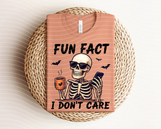 Fun Fact I Don't Care Graphic Tee