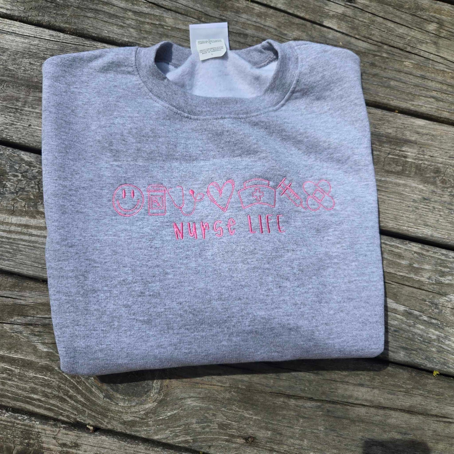 Nurse Life Embroidered Shirt