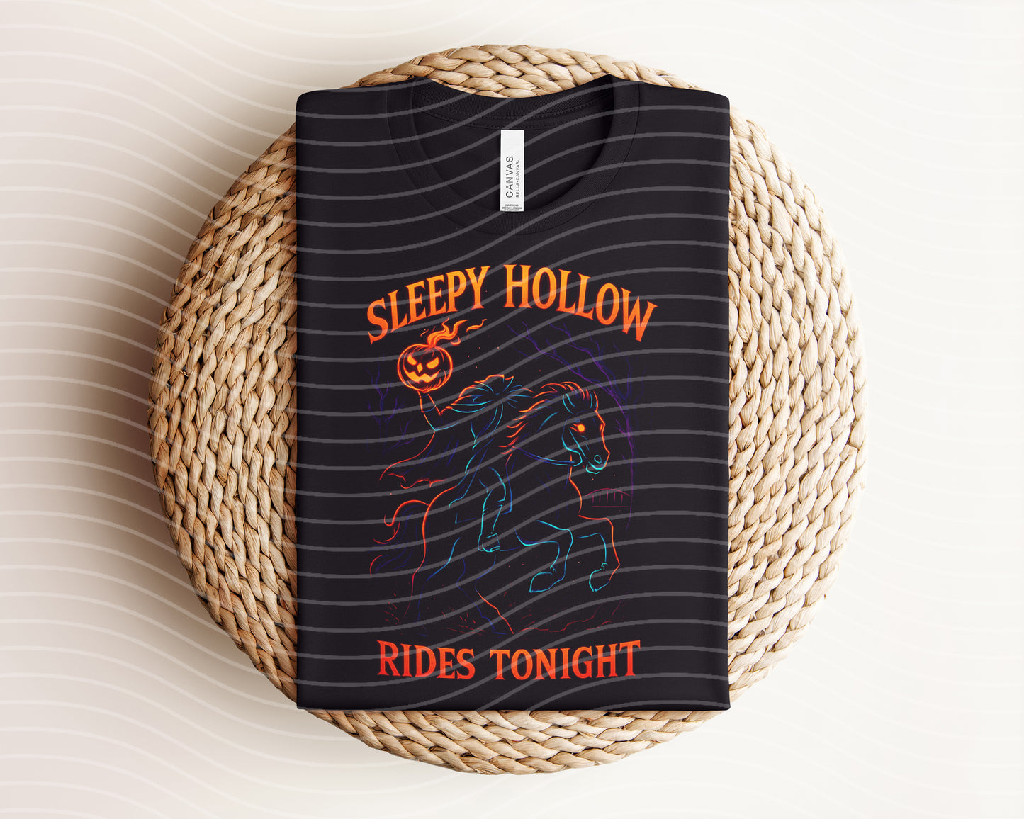 Sleepy Hollow Rides Tonight Neon Graphic Tee