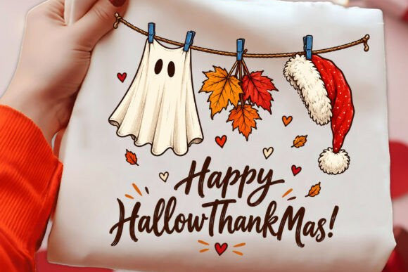Happy HallowThankMas Graphic Tee