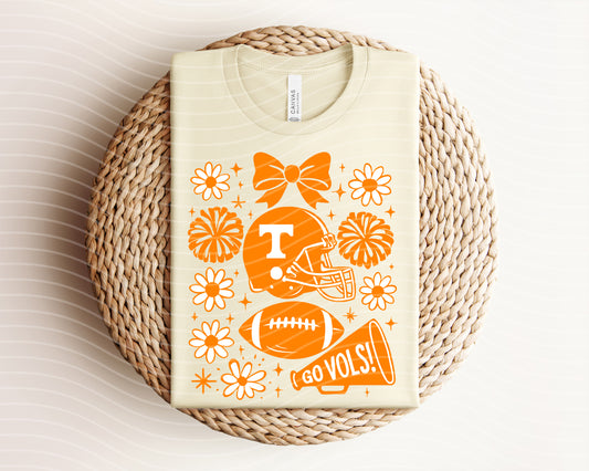 Vols Floral Graphic Tee