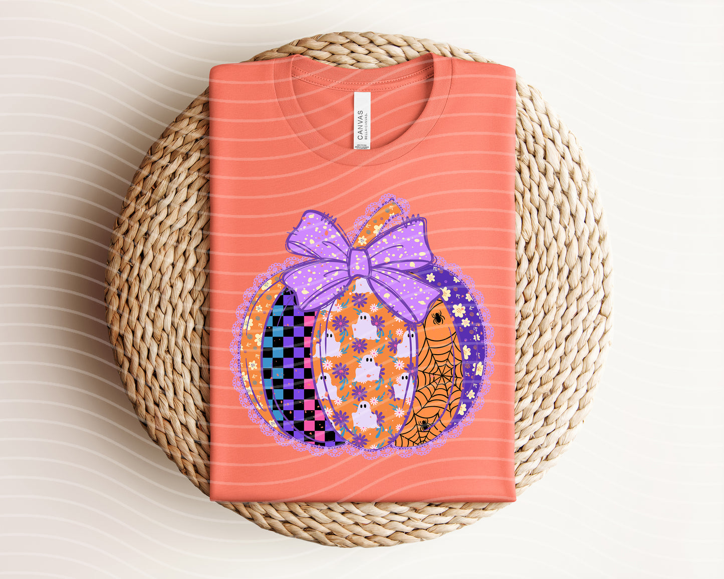 Ghost Lace Pumpkin Graphic Tee