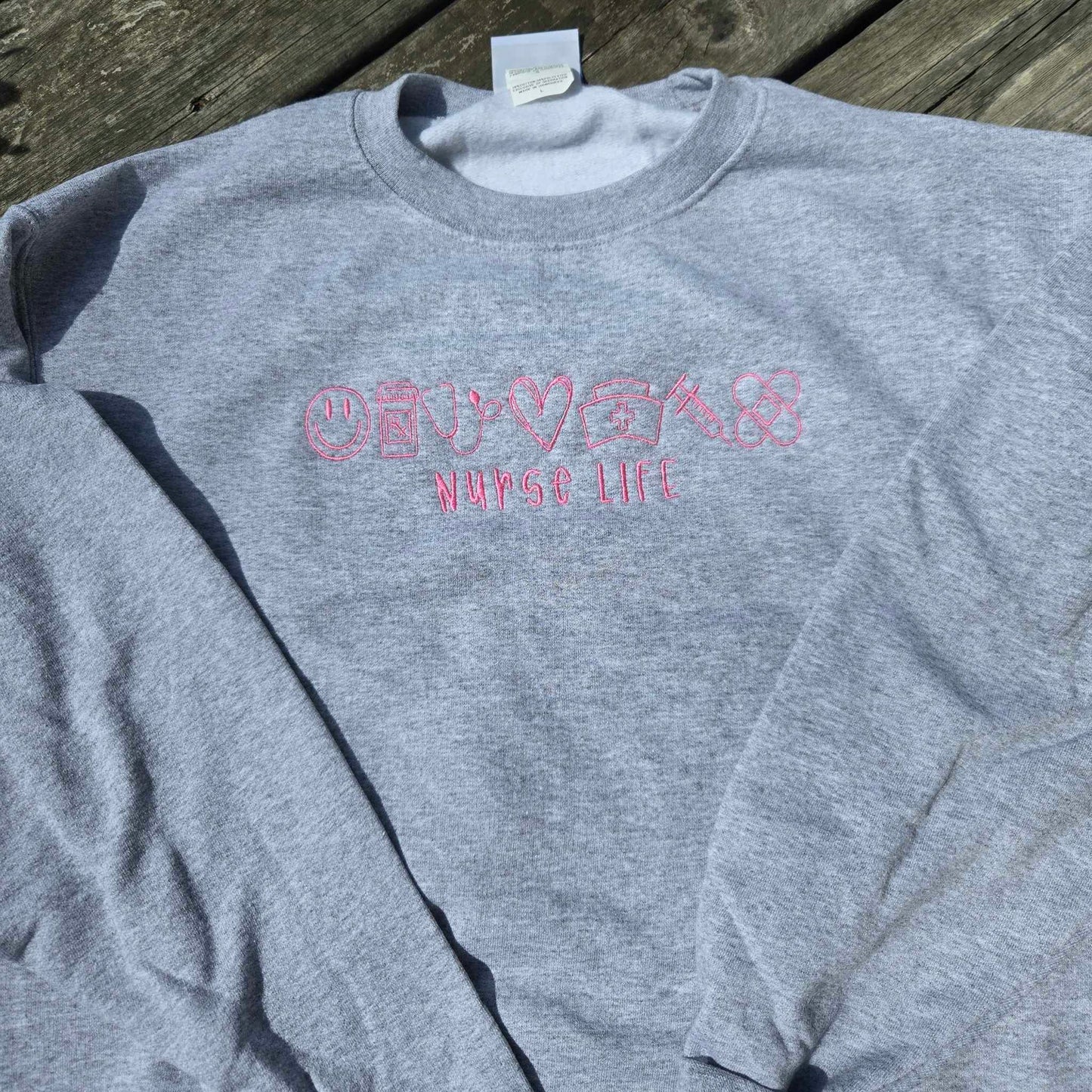 Nurse Life Embroidered Shirt